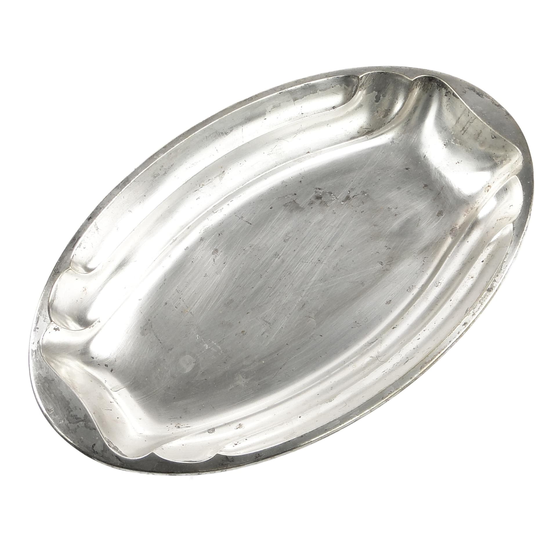 Art Deco platter, silver-plated brass, WMF, Germany, 1930s.