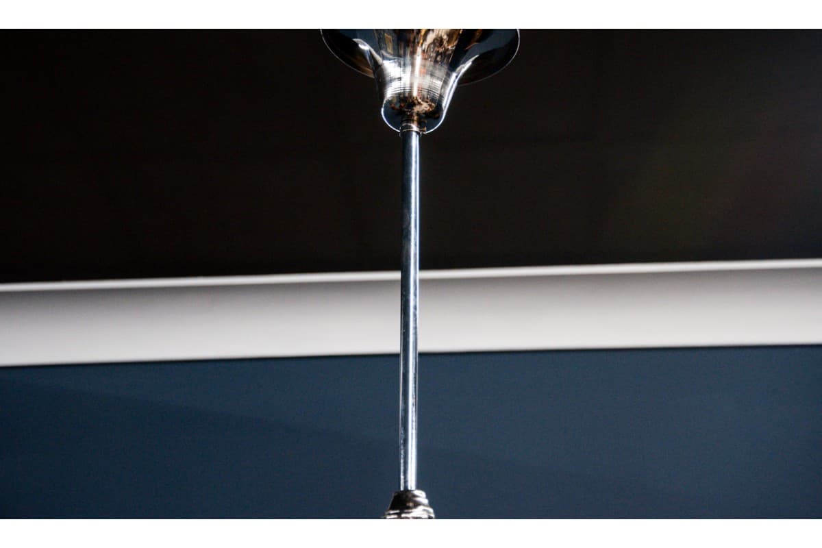 Srebrna lampa wisząca, Polska, lata 50. - 58543