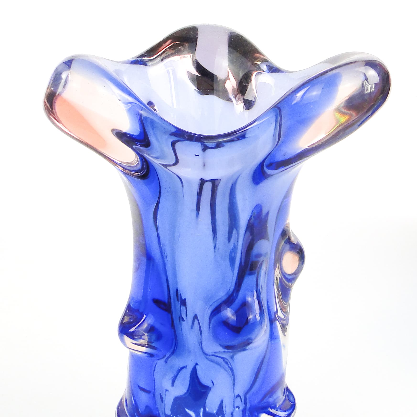 Wazon mid-century modern, szkło, proj. J. Hospodka, Czechosłowacja, lata 60. - 105847