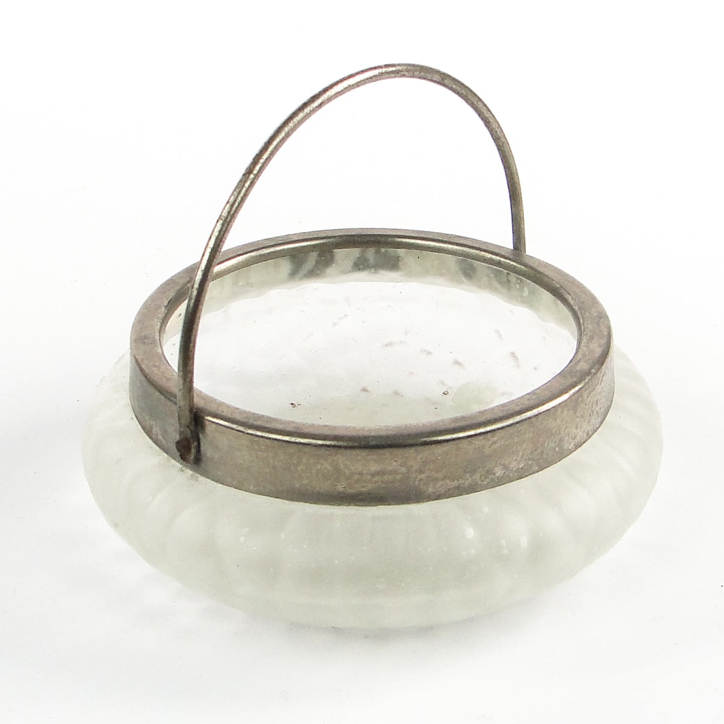 Art Nouveau basket-form sugar bowl, glass, Germany, early 20th c. - 105906