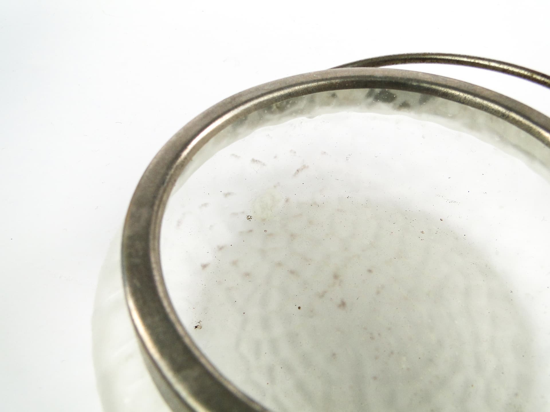 Art Nouveau basket-form sugar bowl, glass, Germany, early 20th c. - 105909