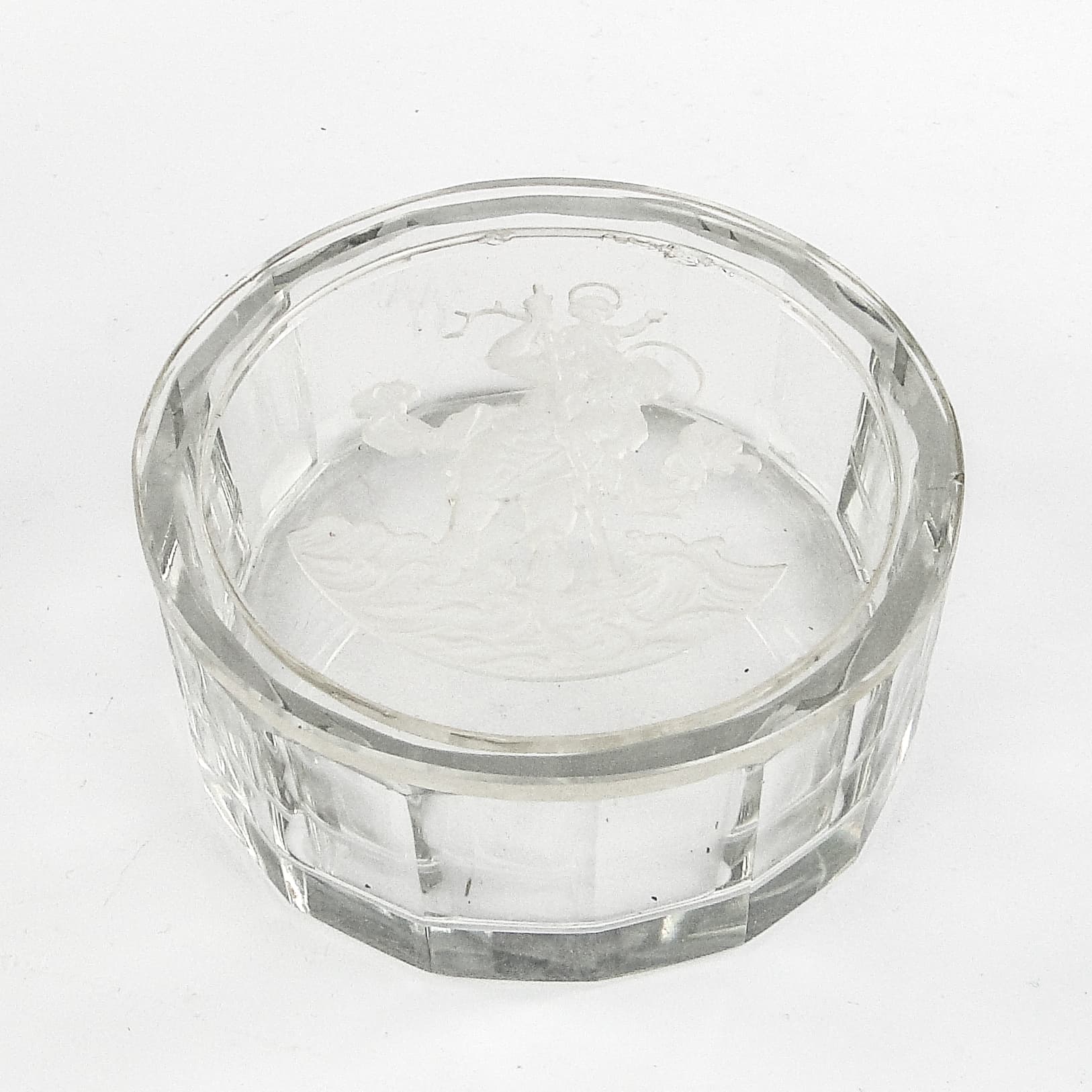 Art Deco bonbonniere, crystal, Czechoslovakia, 1930s. - 105956