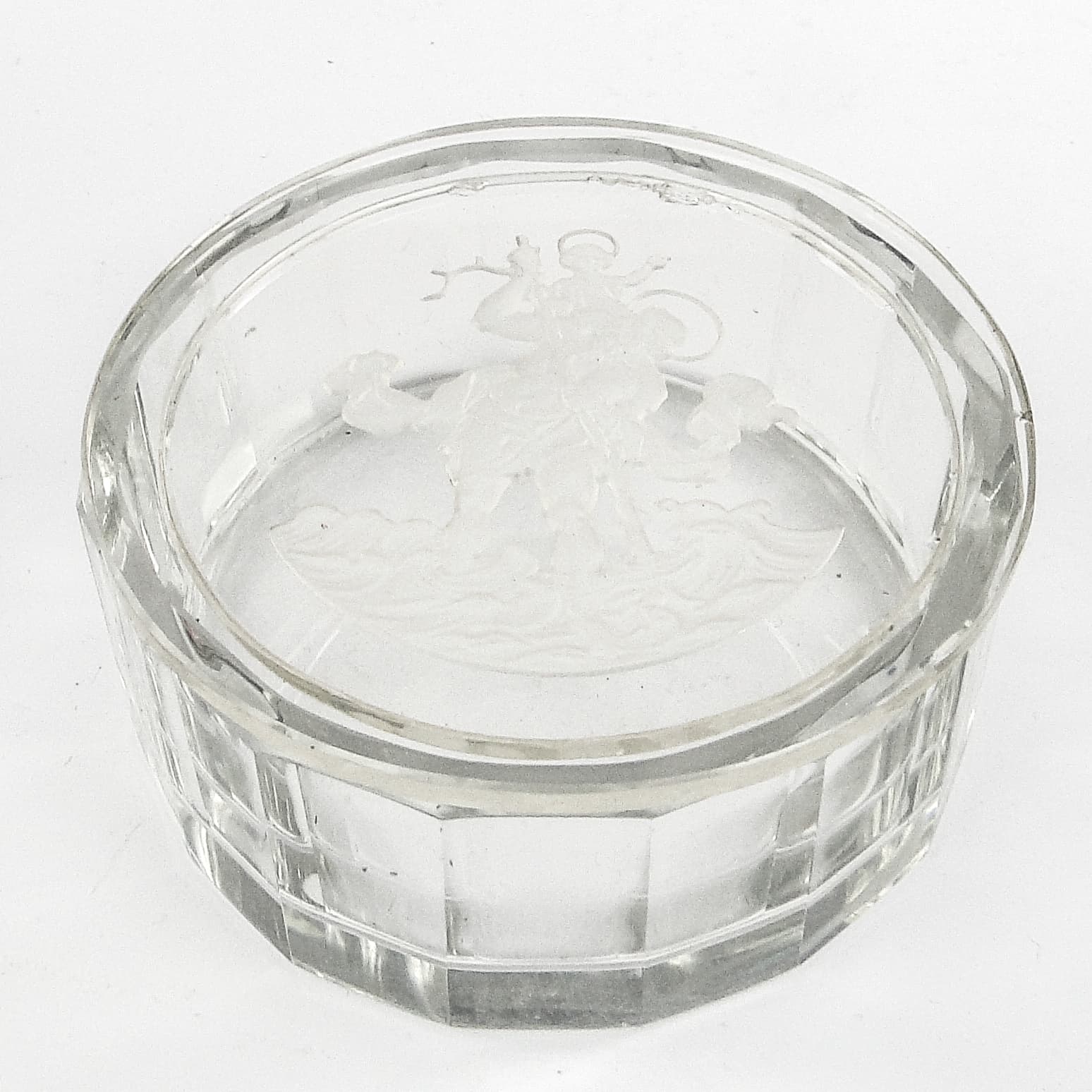 Art Deco bonbonniere, crystal, Czechoslovakia, 1930s. - 105955