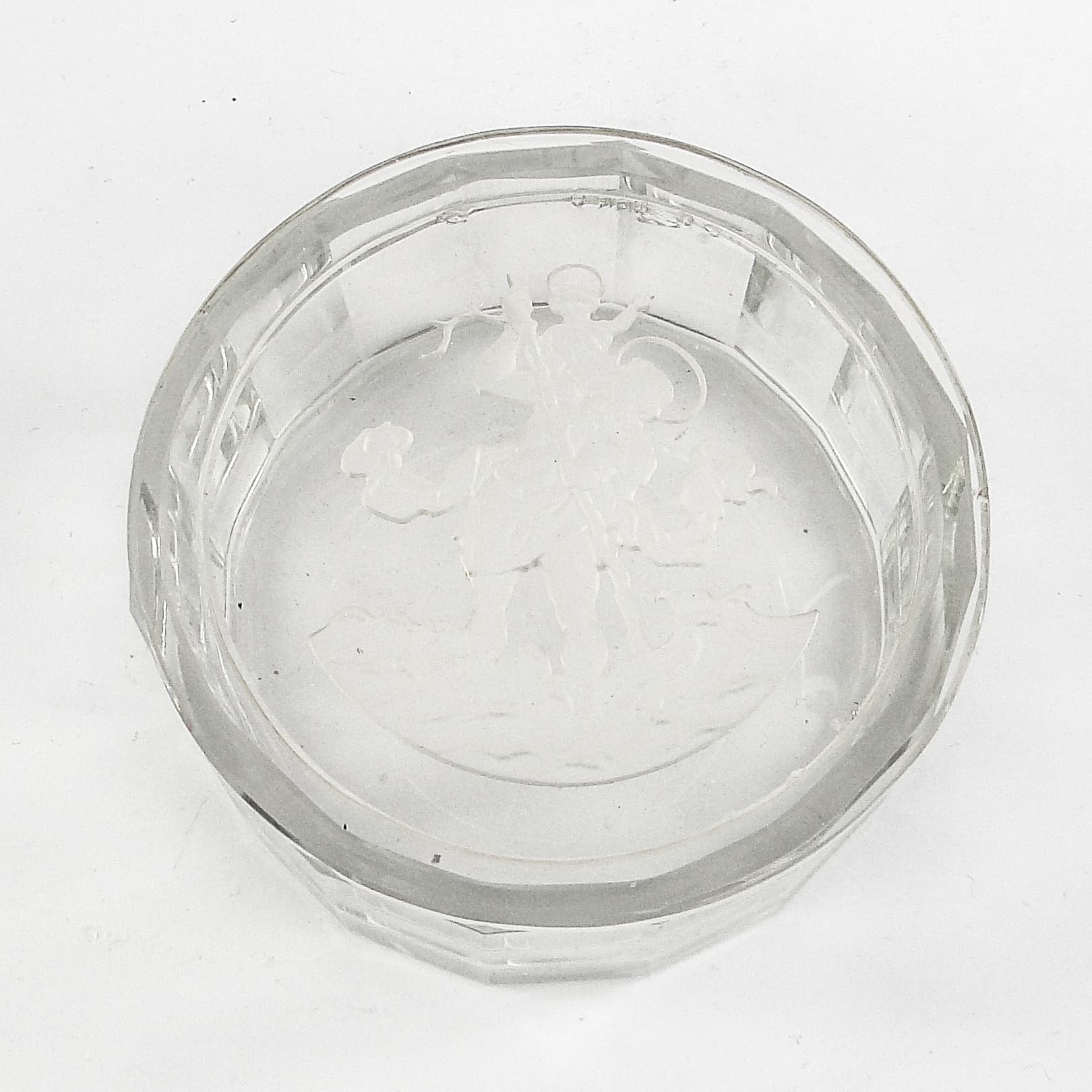 Art Deco bonbonniere, crystal, Czechoslovakia, 1930s. - 105954