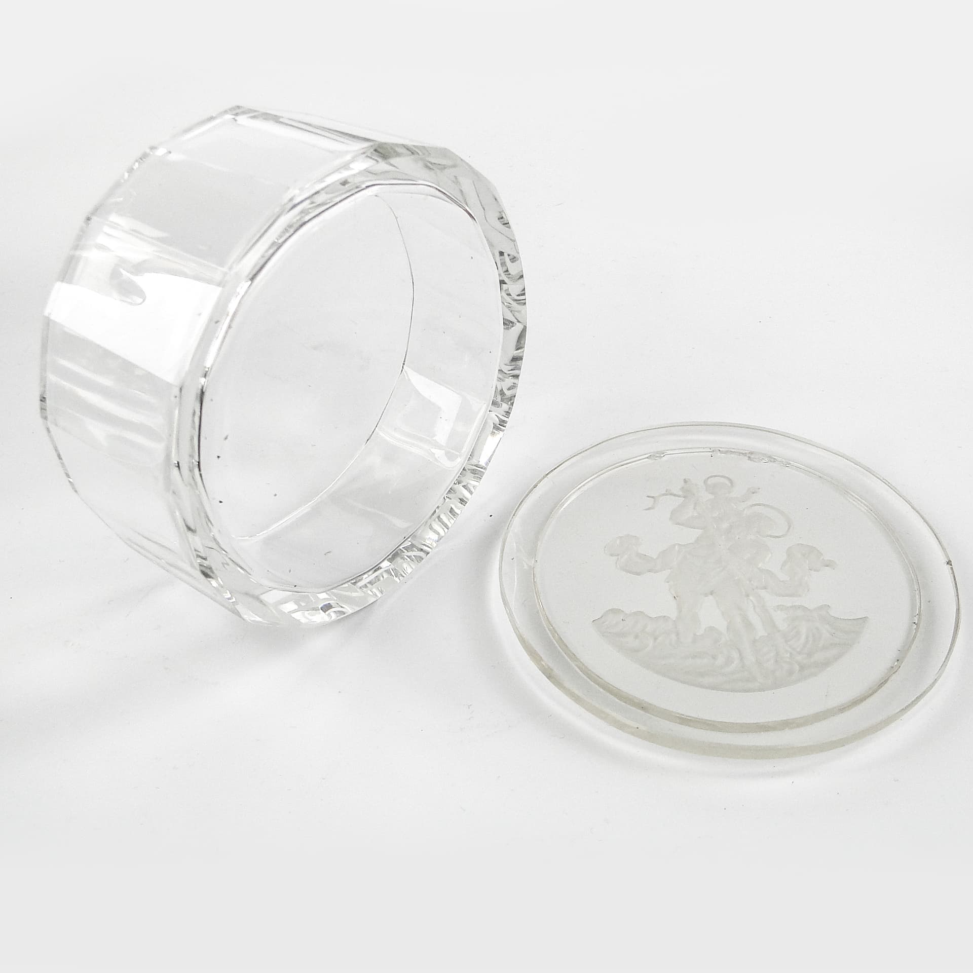 Art Deco bonbonniere, crystal, Czechoslovakia, 1930s. - 105959