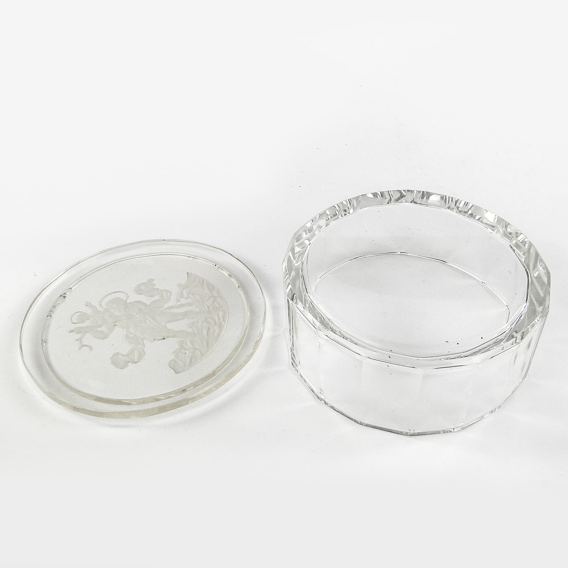 Art Deco bonbonniere, crystal, Czechoslovakia, 1930s. - 105961