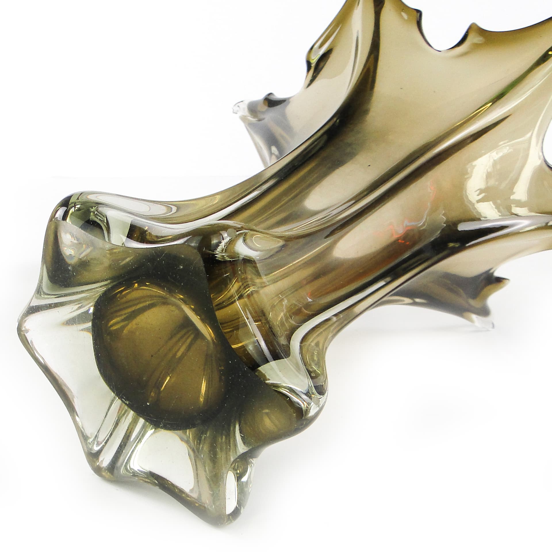 Murano vase, mid-century modern, glass, Italy, 1950s. - 105977