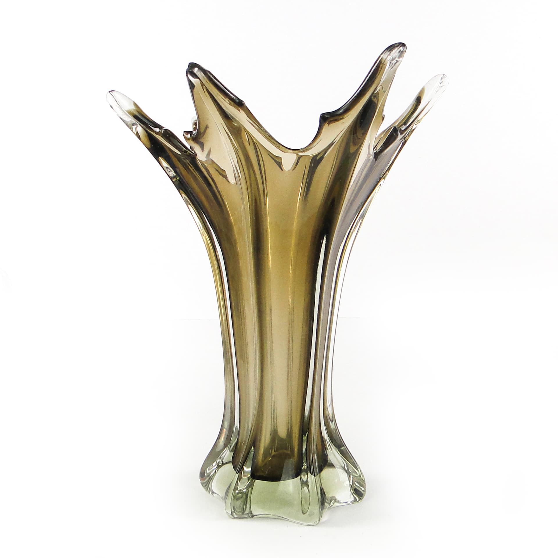 Murano vase, mid-century modern, glass, Italy, 1950s. - 105973