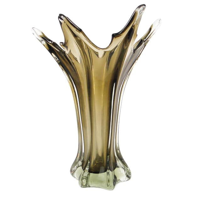 Murano vase, mid-century modern, glass, Italy, 1950s. - DIMENSION