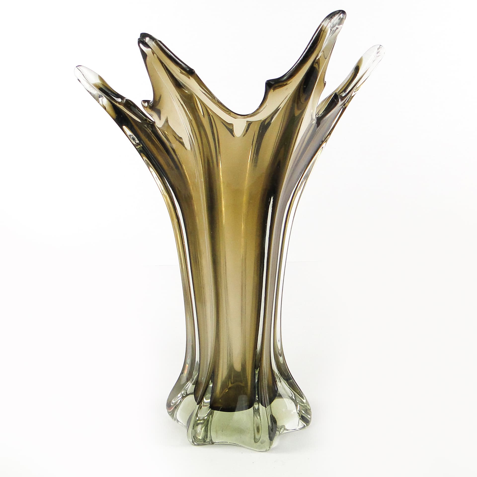 Murano vase, mid-century modern, glass, Italy, 1950s. - 105971