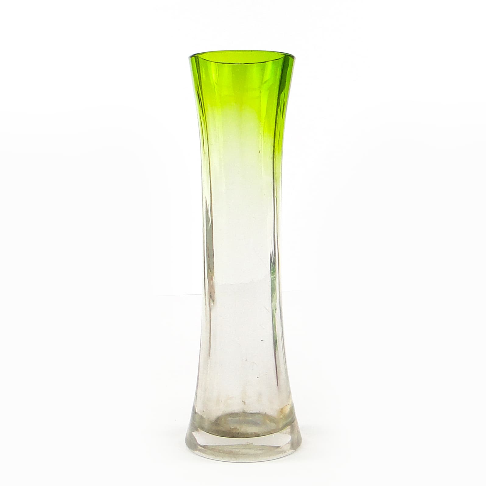 Art Nouveau vase, green glass, France, early 20th c. - 106025