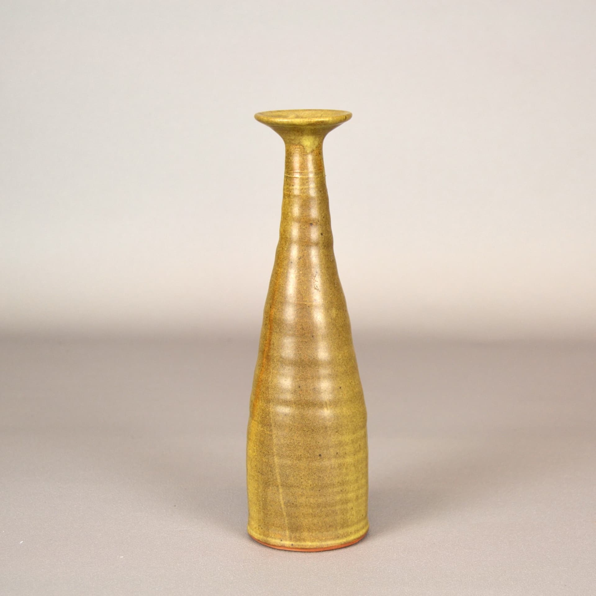 Para wazonów, brązowy, kamionka, proj. E. Strömberg, Upsala Ekeby, Szwecja, lata 60. - 833