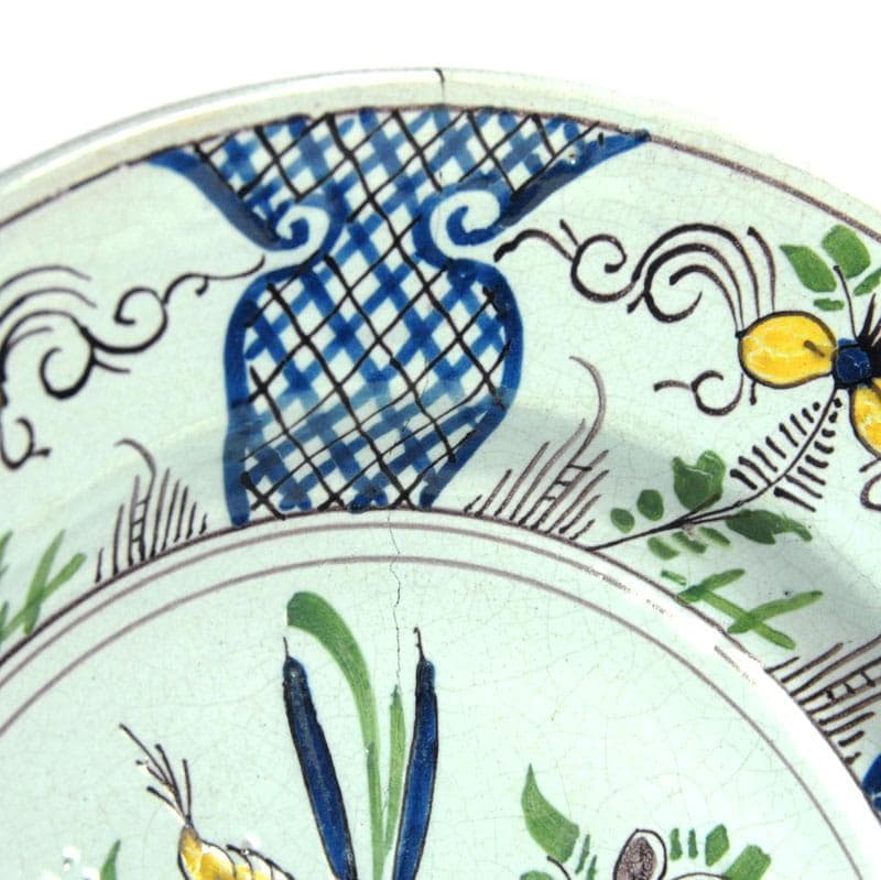 Fajansowy talerz, Desevres, Francja, XIX w. - 7473