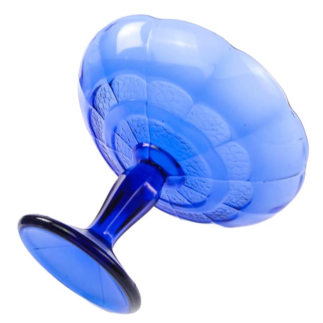 Art Deco compote dish, pressed glass, Ząbkowice, Poland, 1950s. - DIMENSION