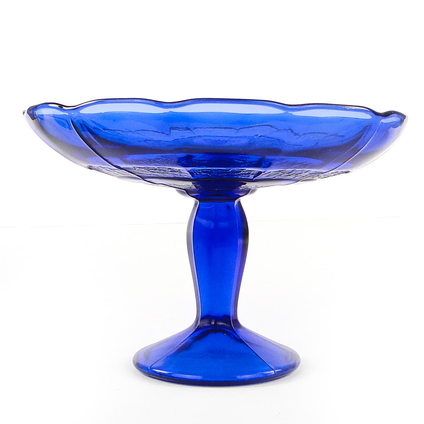 Art Deco compote dish, pressed glass, Ząbkowice, Poland, 1950s. - 106152