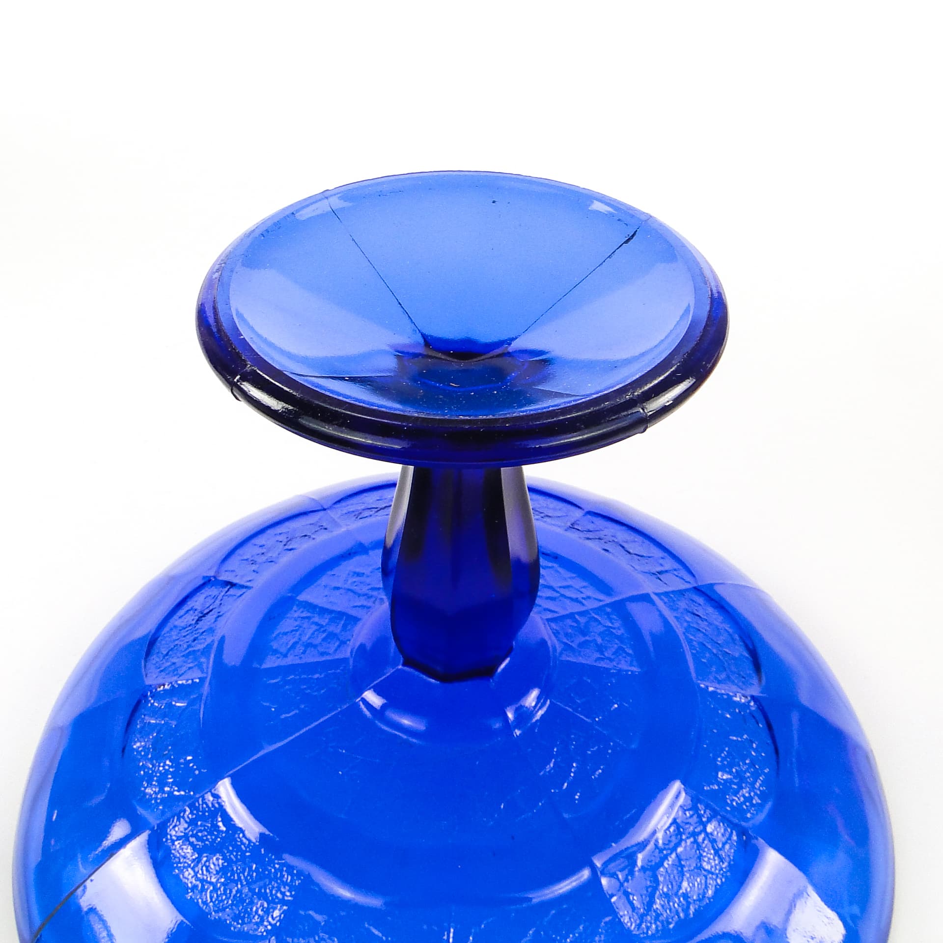 Art Deco compote dish, pressed glass, Ząbkowice, Poland, 1950s. - 106160