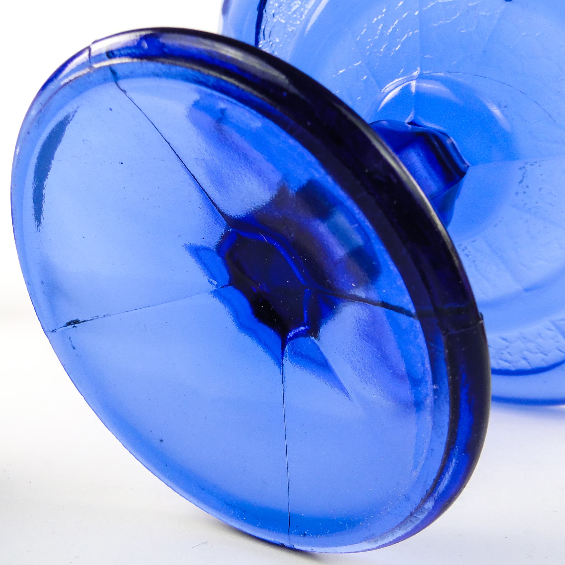 Art Deco compote dish, pressed glass, Ząbkowice, Poland, 1950s. - 106156