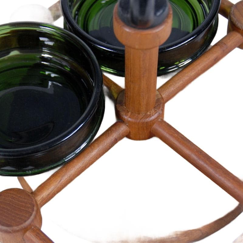 Tekowa patera obrotowa, Nissen, Dania, lata 60. - 7463