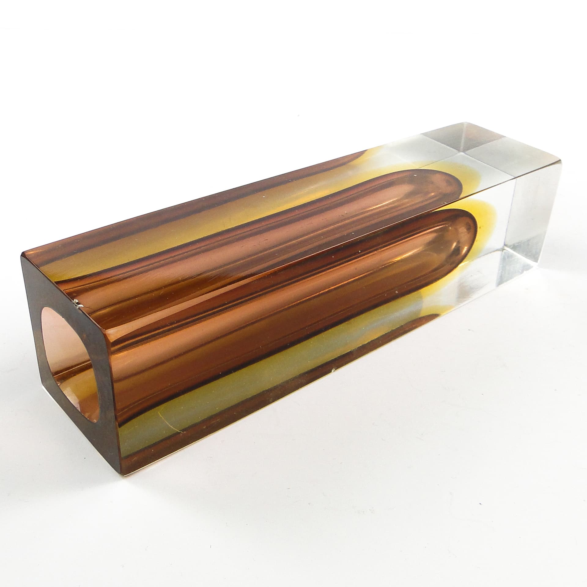 Sommerso Mid-Century Modern Vase, glass, by F. Poli, Italy, 1950s. - 106377