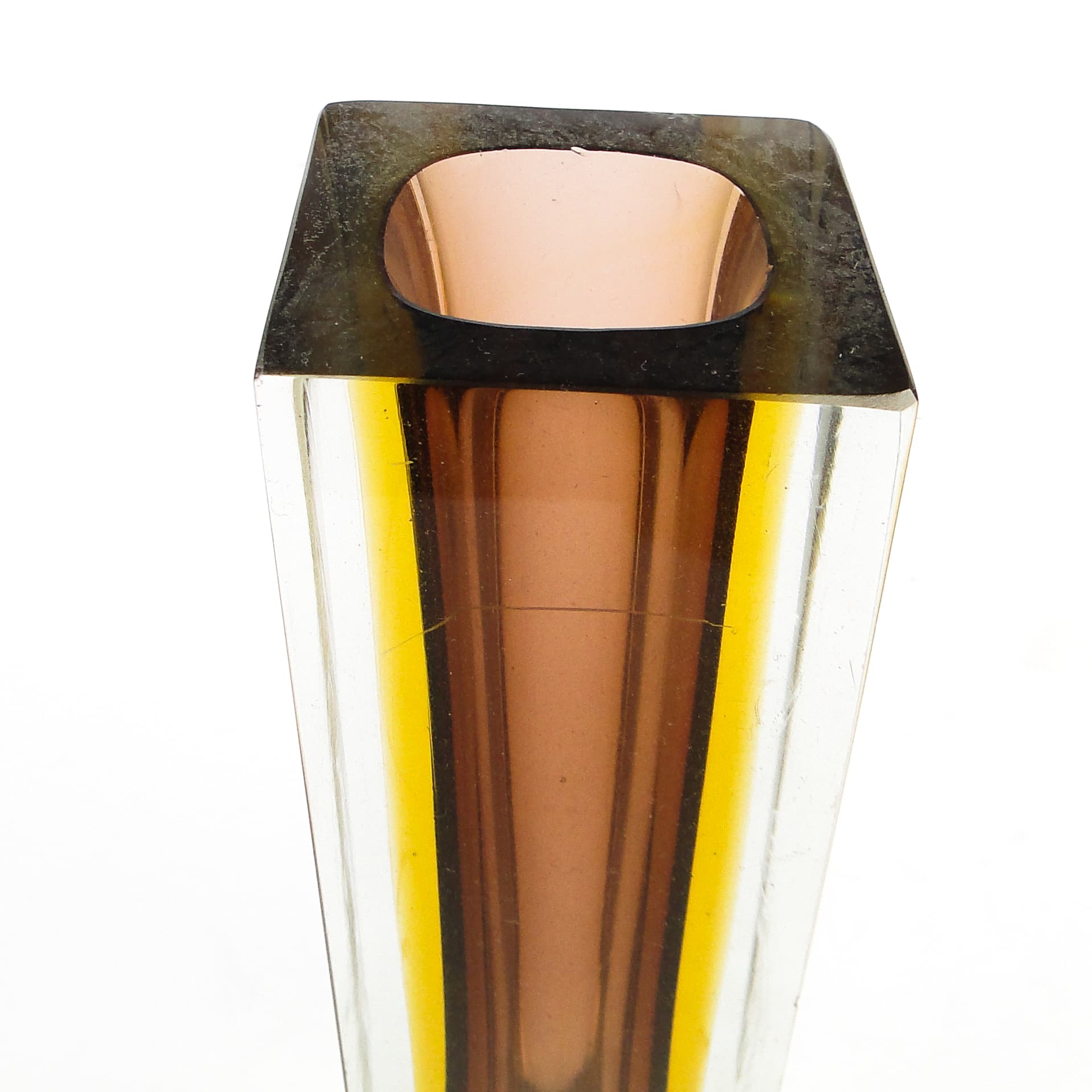 Sommerso Mid-Century Modern Vase, glass, by F. Poli, Italy, 1950s. - 106372