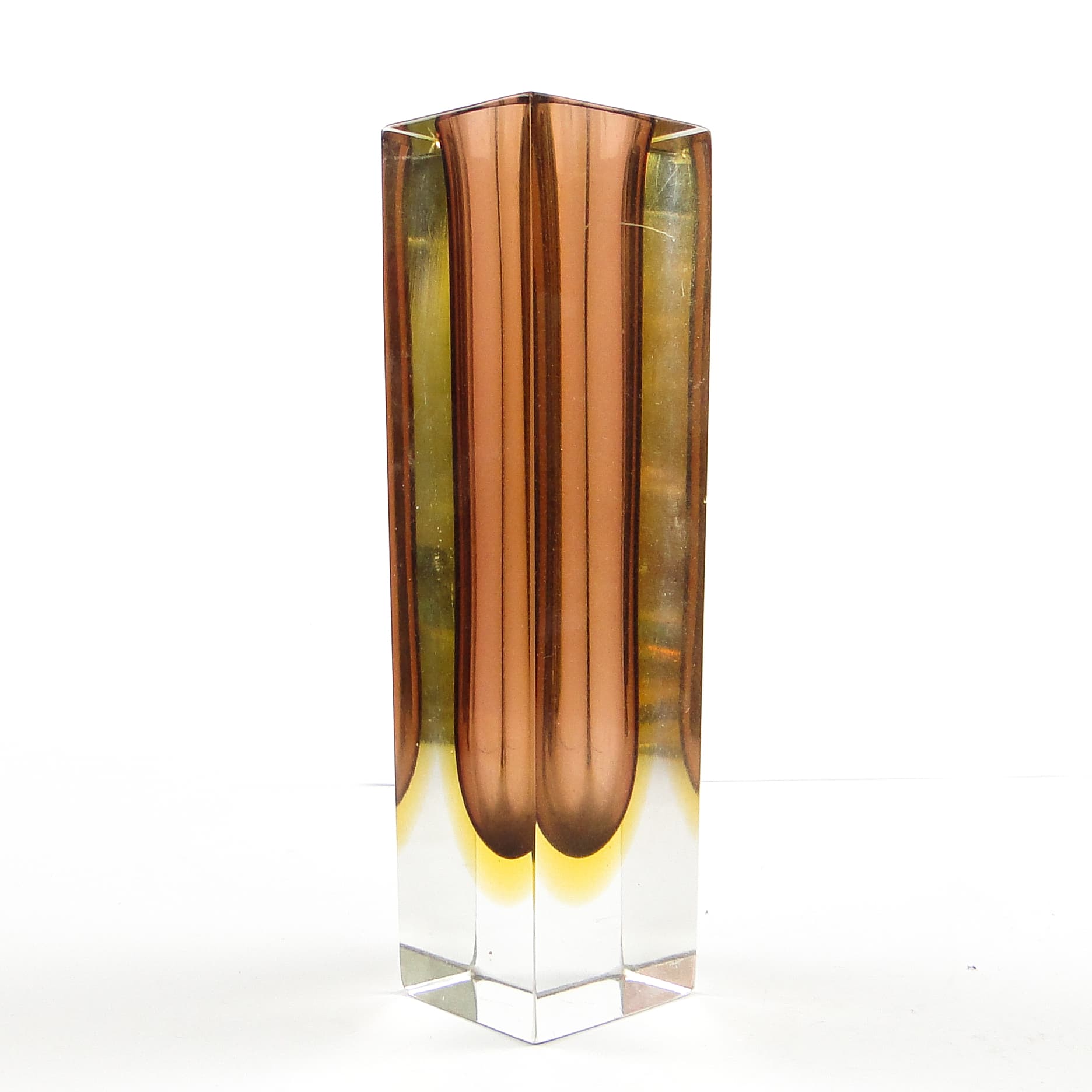 Sommerso Mid-Century Modern Vase, glass, by F. Poli, Italy, 1950s. - 106370