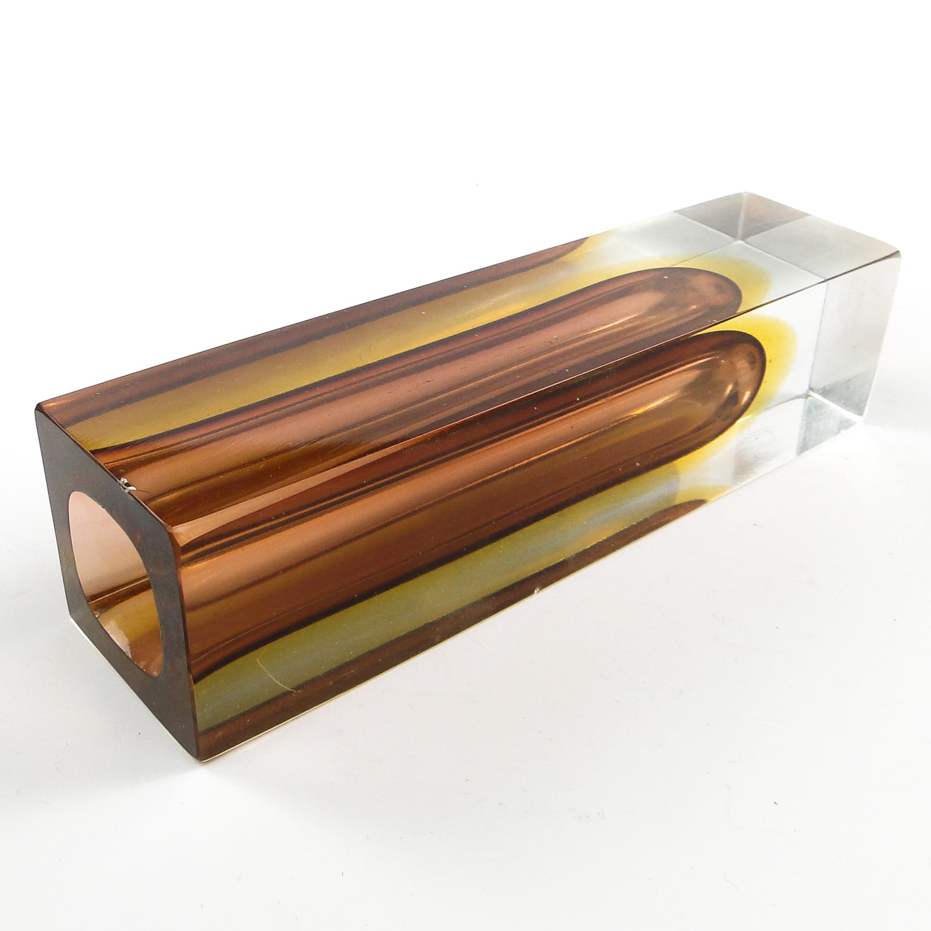 Sommerso Mid-Century Modern Vase, glass, by F. Poli, Italy, 1950s. - 106375