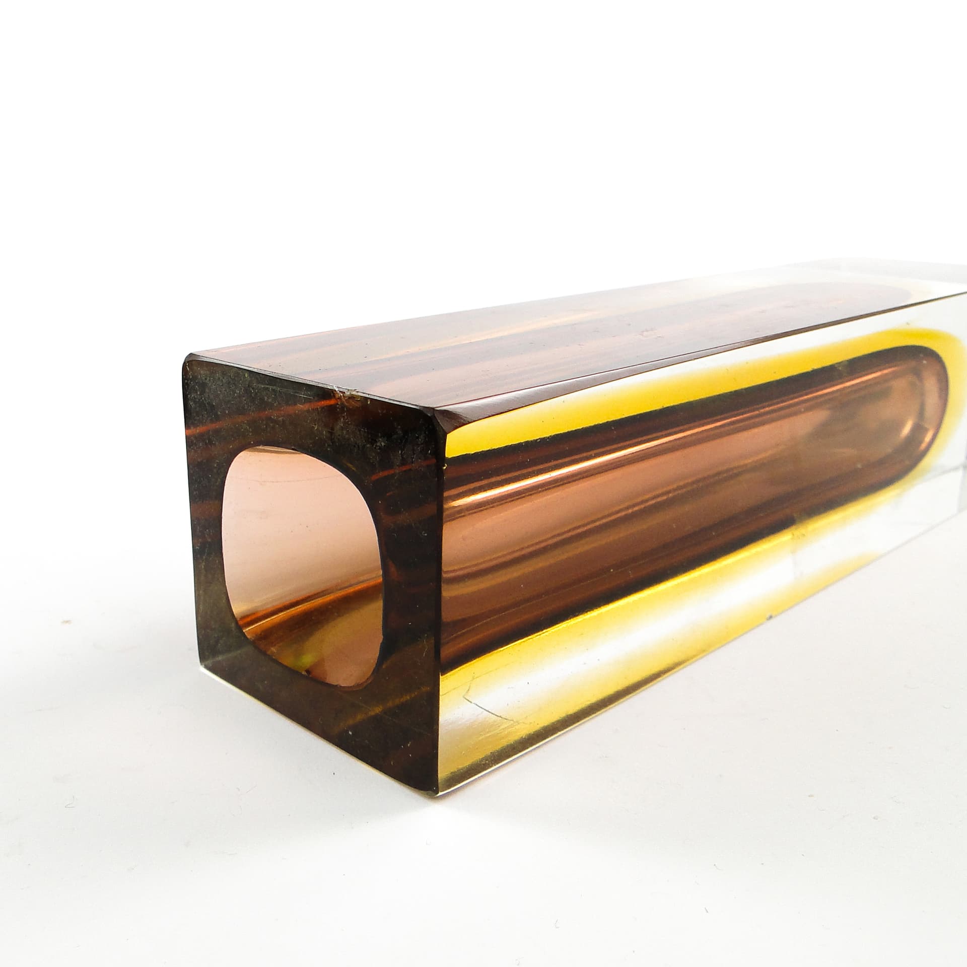 Sommerso Mid-Century Modern Vase, glass, by F. Poli, Italy, 1950s. - 106376