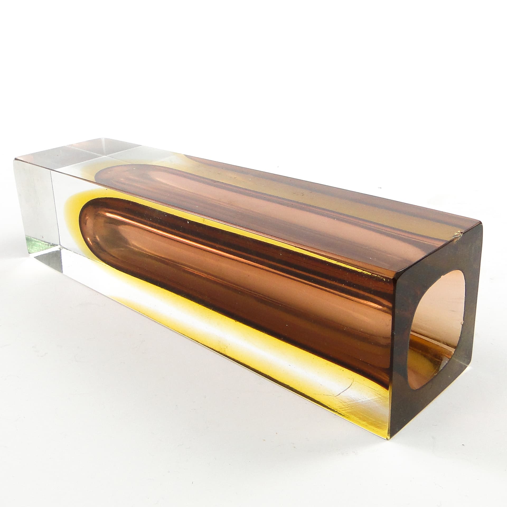 Sommerso Mid-Century Modern Vase, glass, by F. Poli, Italy, 1950s. - 106378