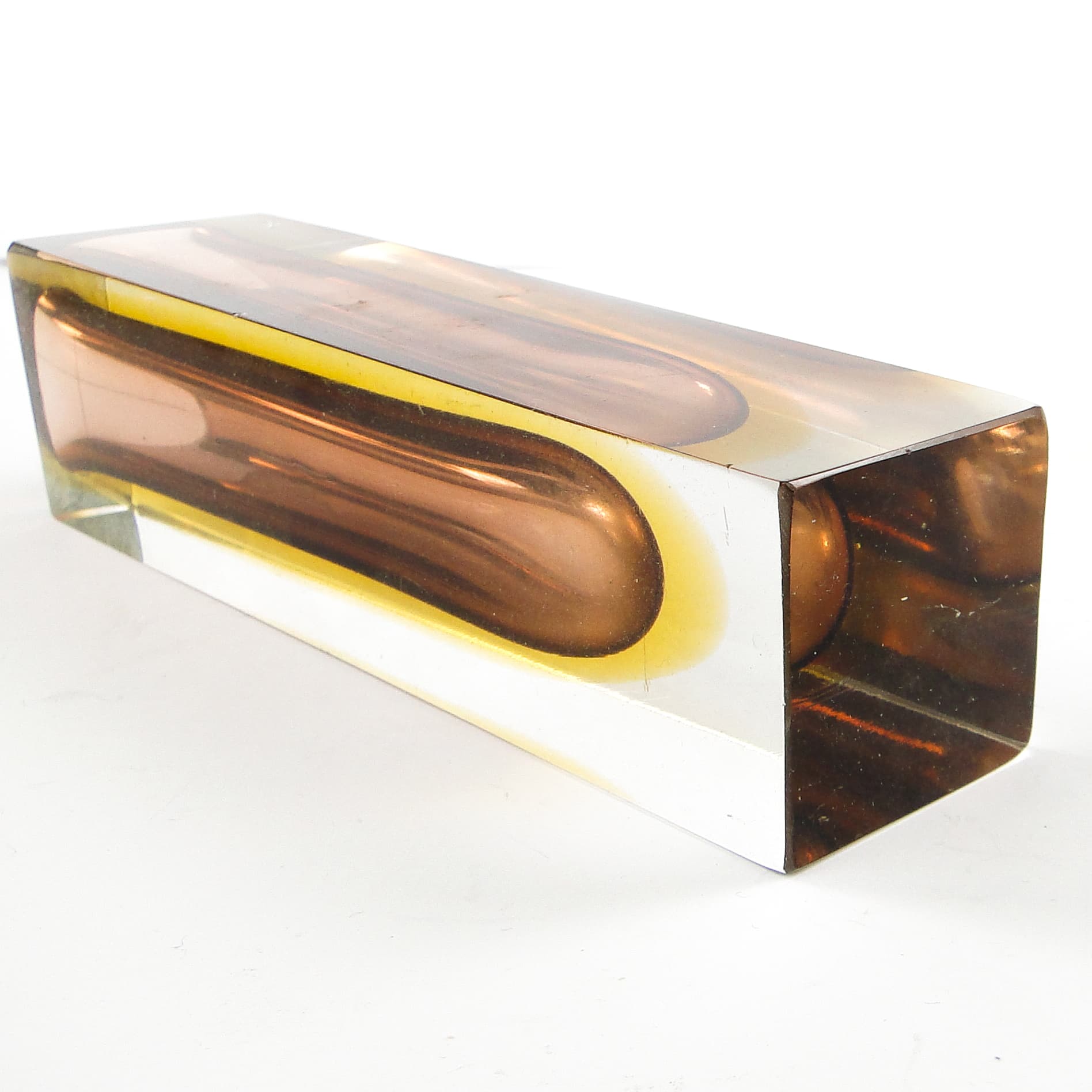 Sommerso Mid-Century Modern Vase, glass, by F. Poli, Italy, 1950s. - 106373