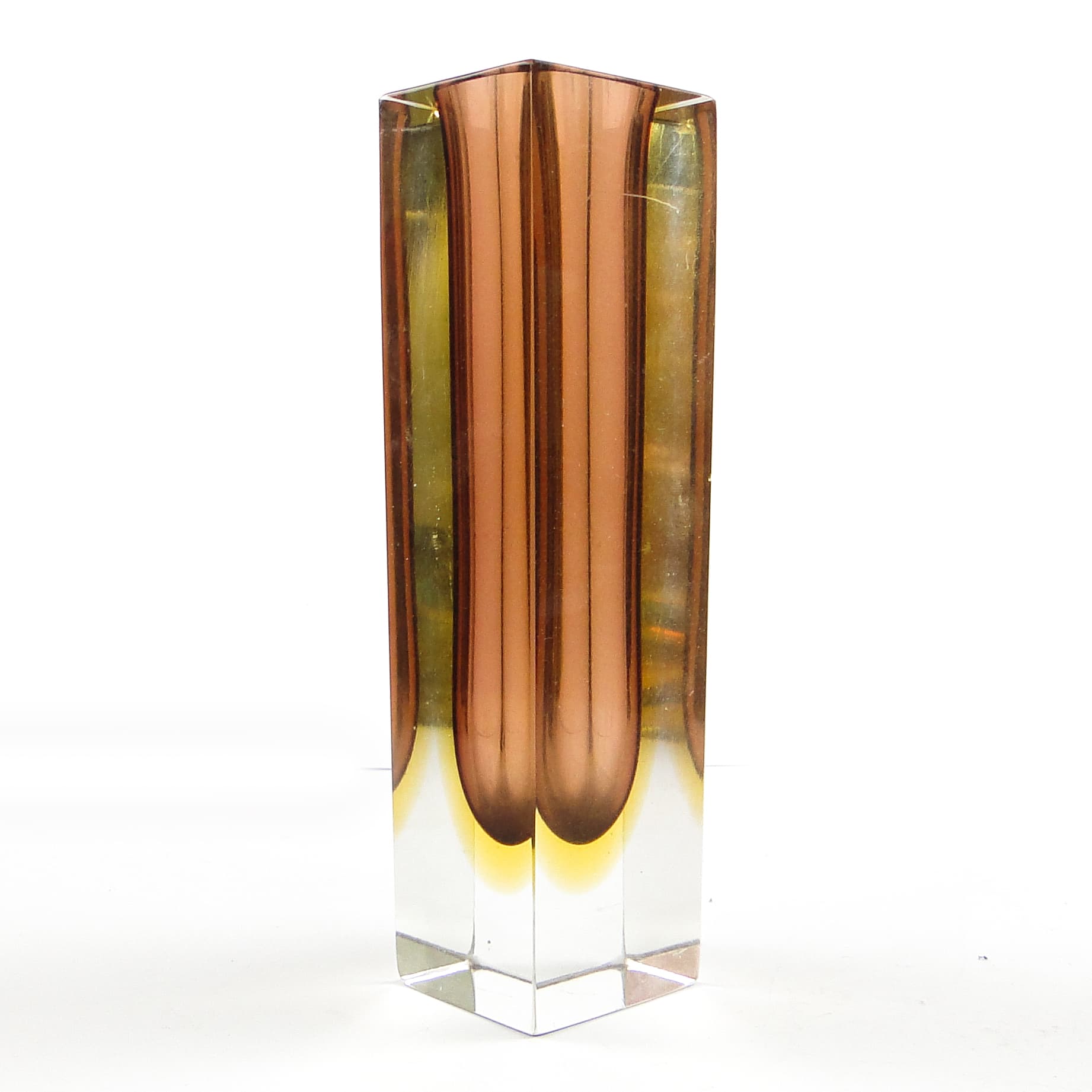 Sommerso Mid-Century Modern Vase, glass, by F. Poli, Italy, 1950s. - 106369