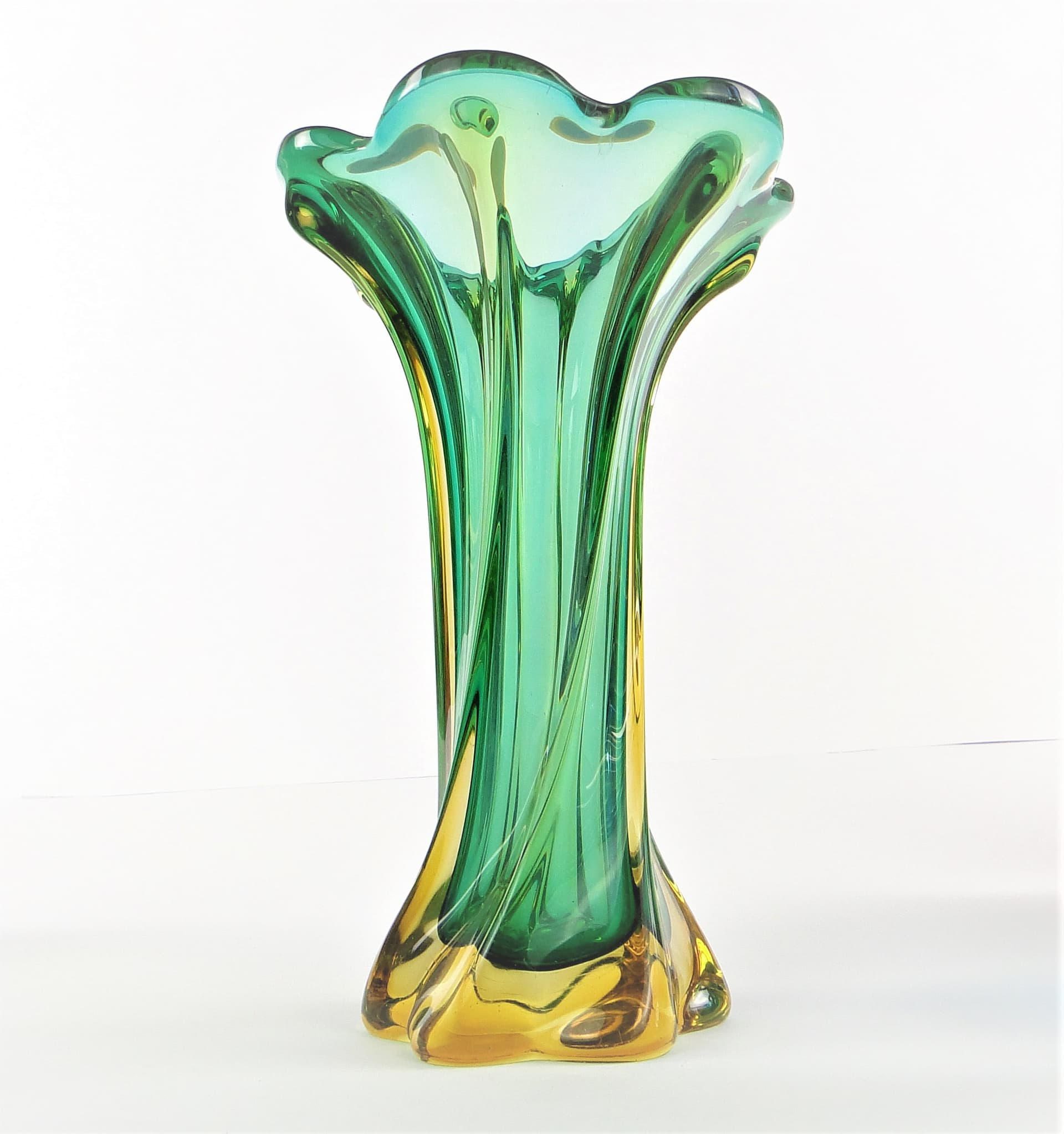Murano Sommerso Vase, mid-century modern, glass, by F. Poli, Italy, 1950s. - 106411