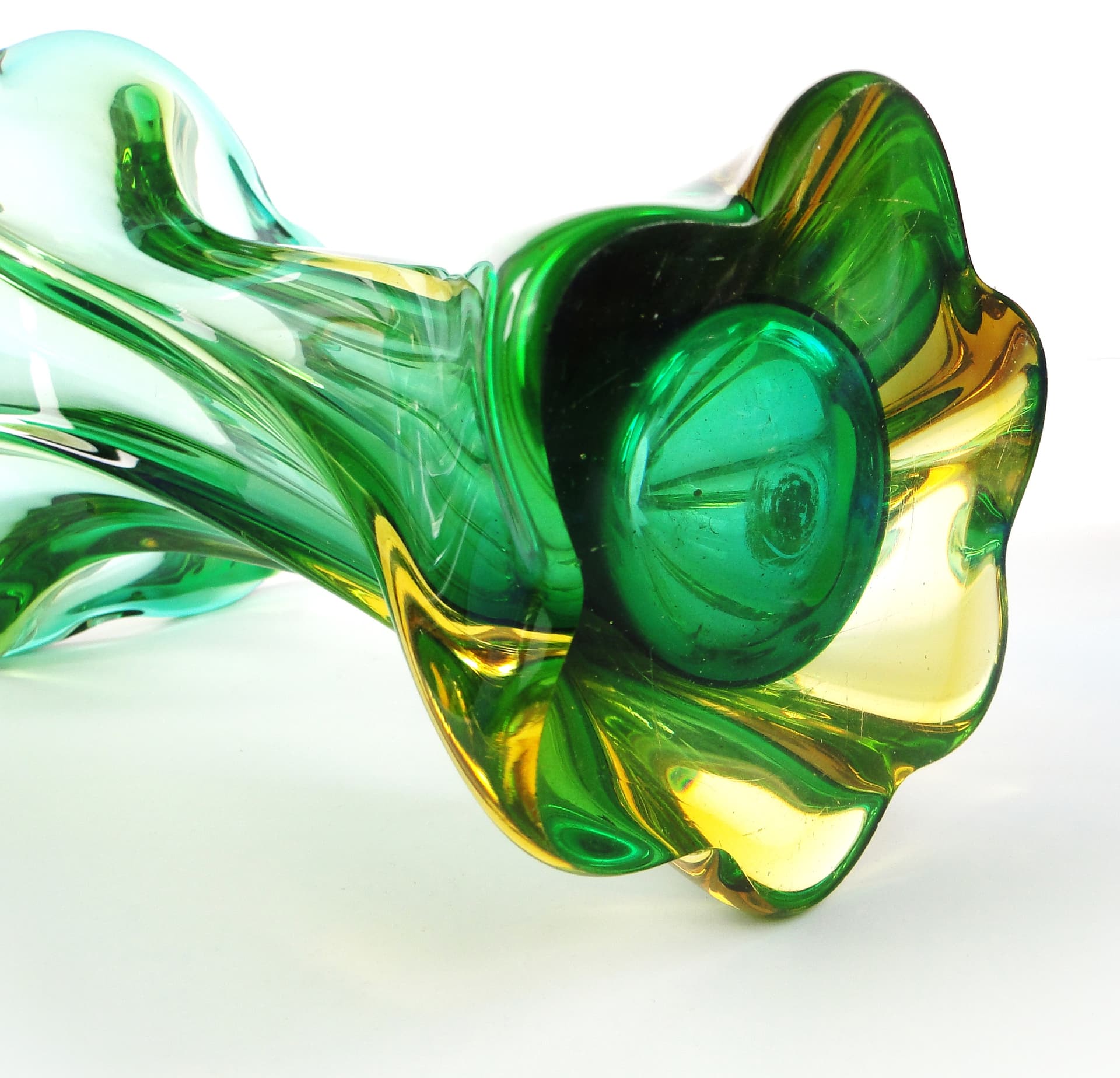 Murano Sommerso Vase, mid-century modern, glass, by F. Poli, Italy, 1950s. - 106405