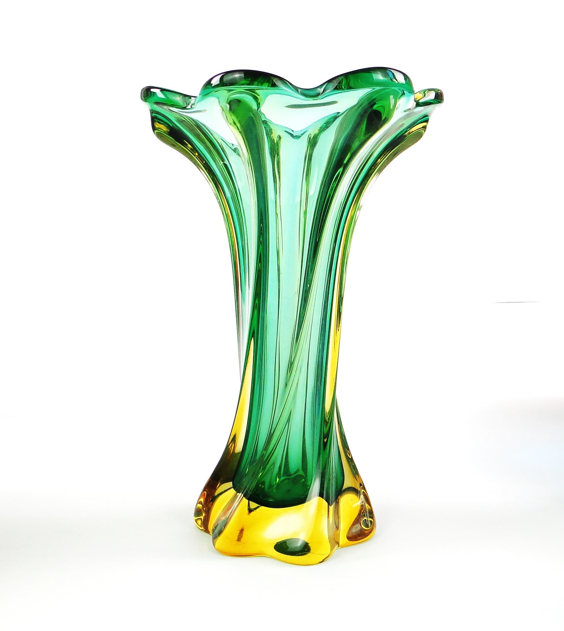 Murano Sommerso Vase, mid-century modern, glass, by F. Poli, Italy, 1950s. - 106412