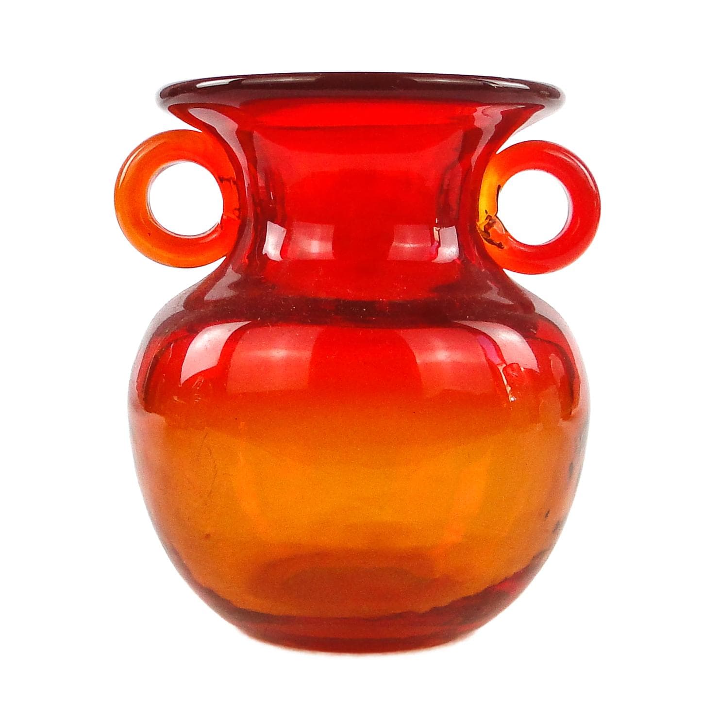 Wazon Mid-century modern, szkło, proj. J. Słuczan-Orkusz, Polska, lata 70.