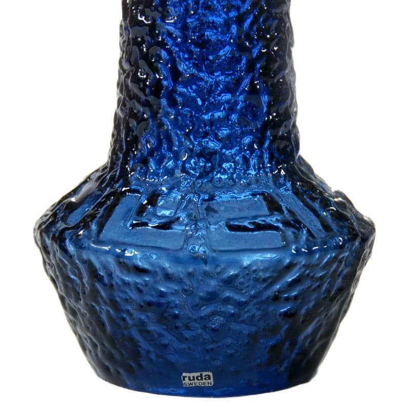 Szklana lampa stołowa, proj. G. Augustsson dla Ruda Glasbruk, Szwecja, lata 60. - 7444