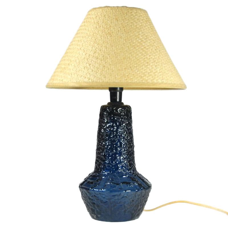 Szklana lampa stołowa, proj. G. Augustsson dla Ruda Glasbruk, Szwecja, lata 60. - 7442