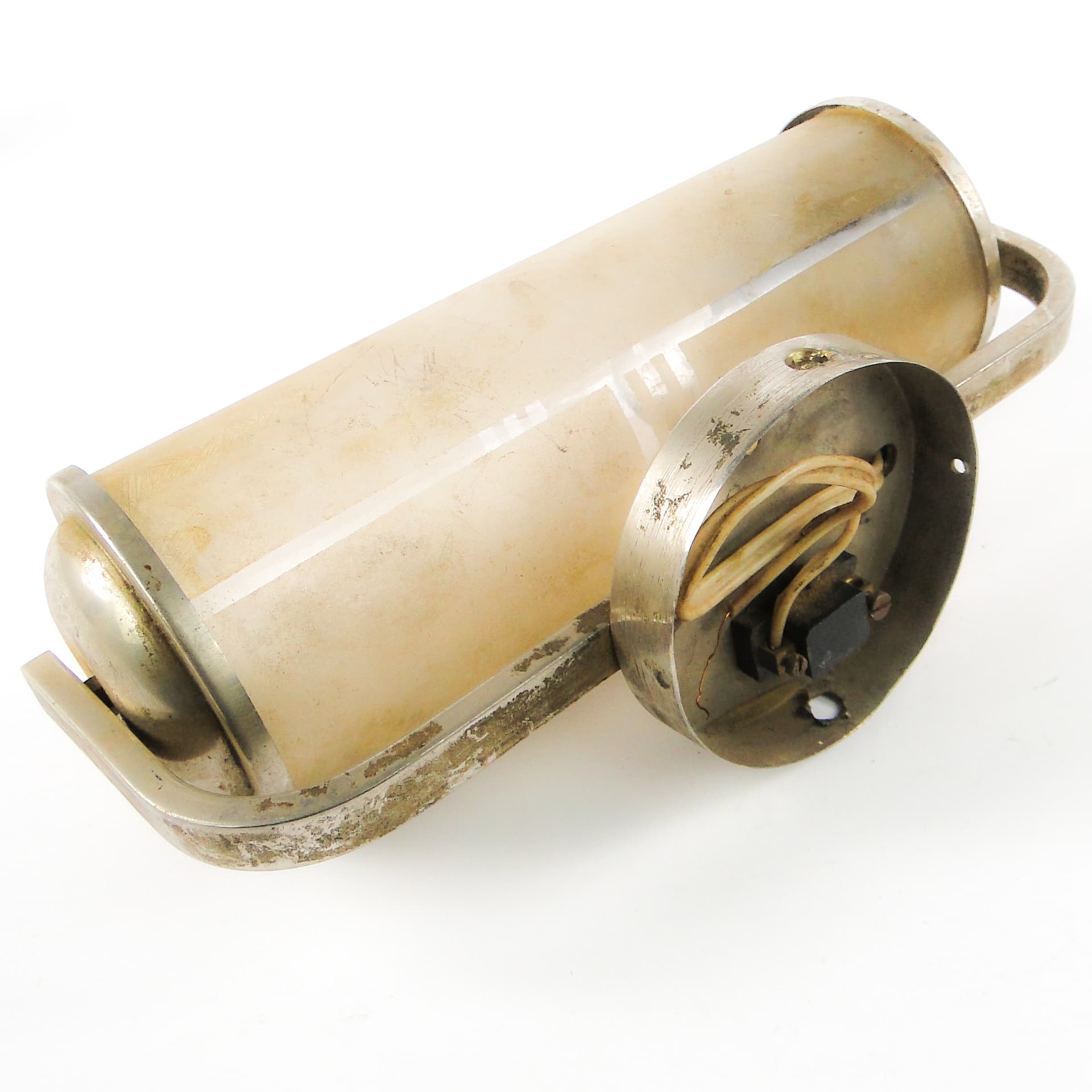 Art Deco wall sconce, chrome-plated brass, Czechoslovakia, 1950s. - 106607