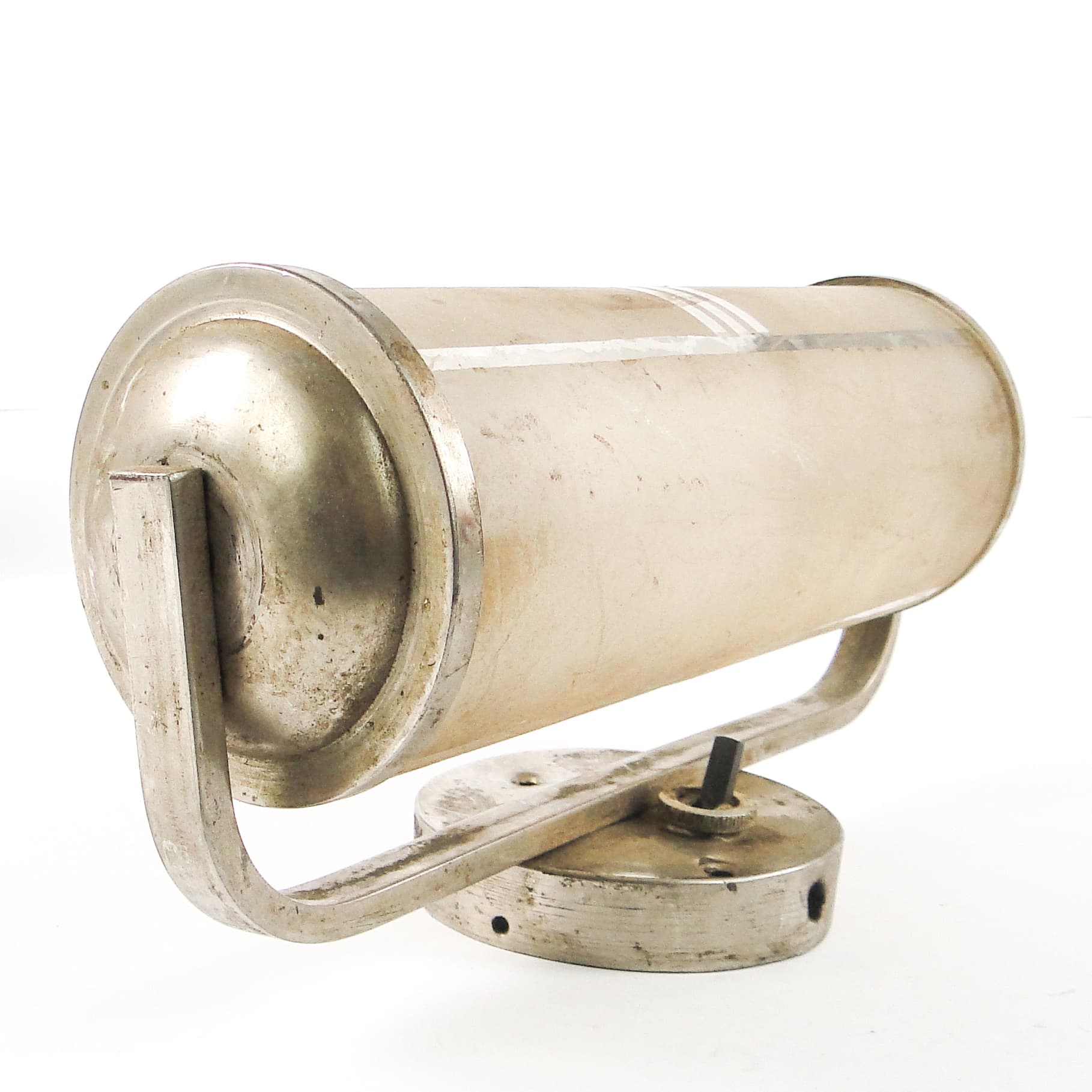 Art Deco wall sconce, chrome-plated brass, Czechoslovakia, 1950s. - 106604