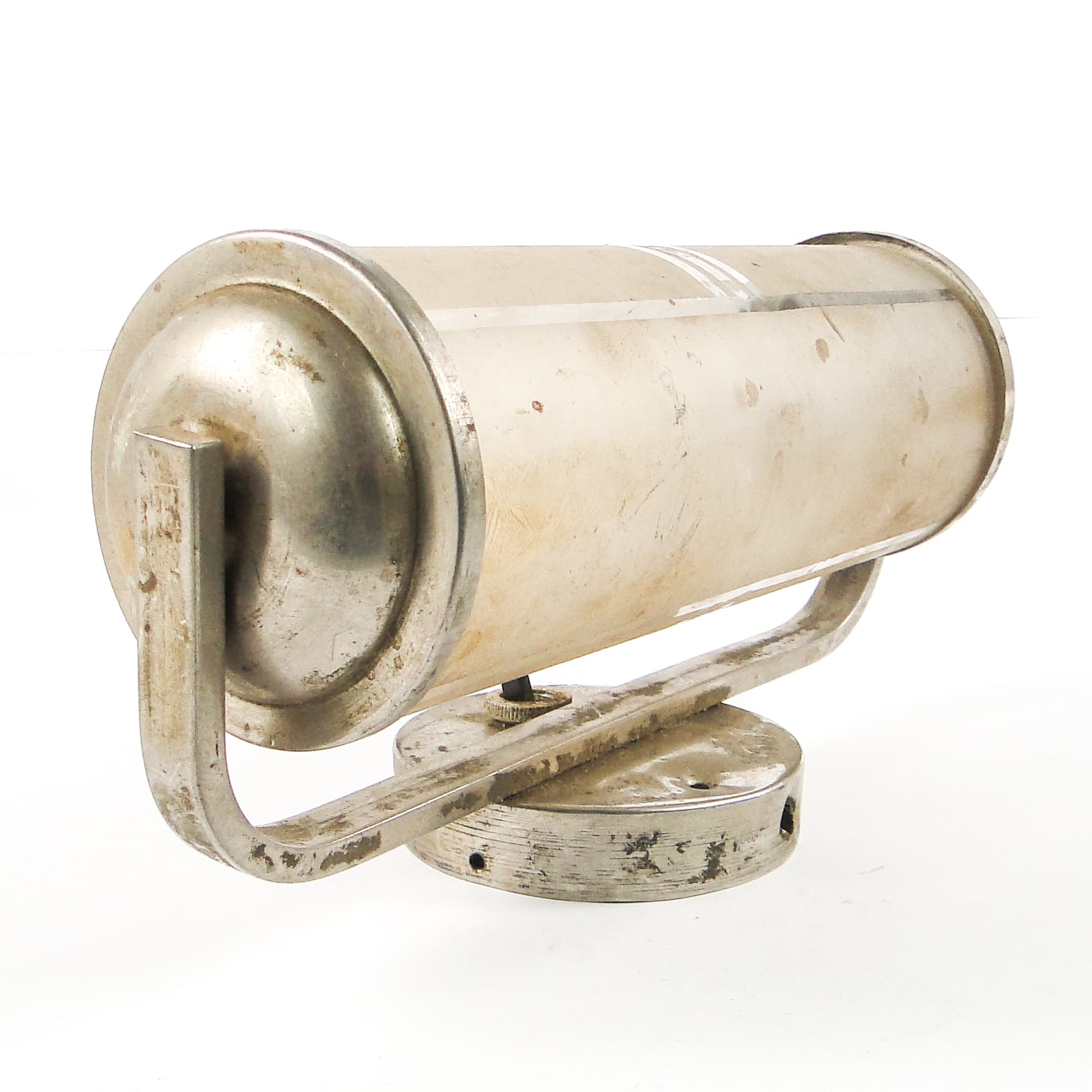 Art Deco wall sconce, chrome-plated brass, Czechoslovakia, 1950s. - 106603