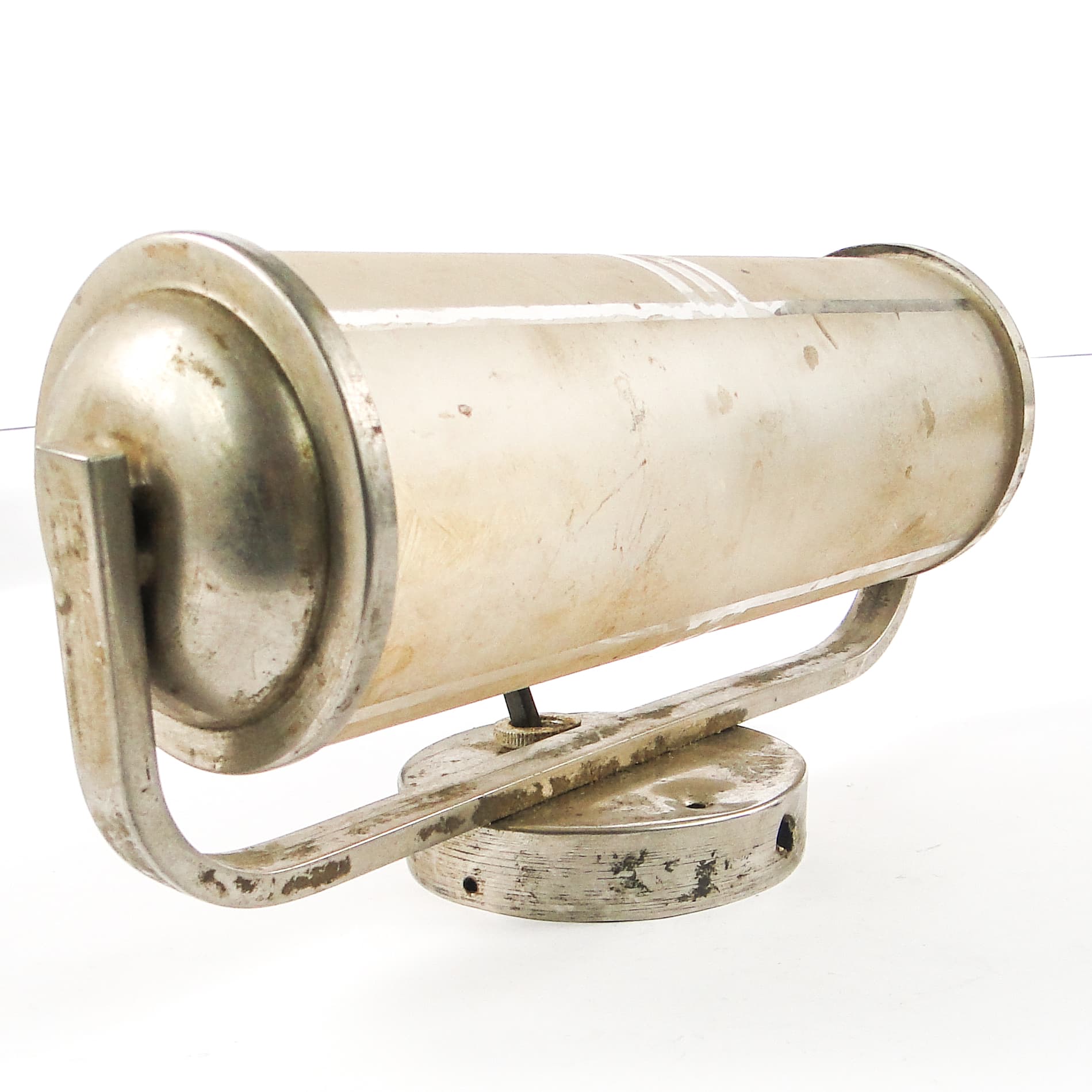 Art Deco wall sconce, chrome-plated brass, Czechoslovakia, 1950s. - 106601