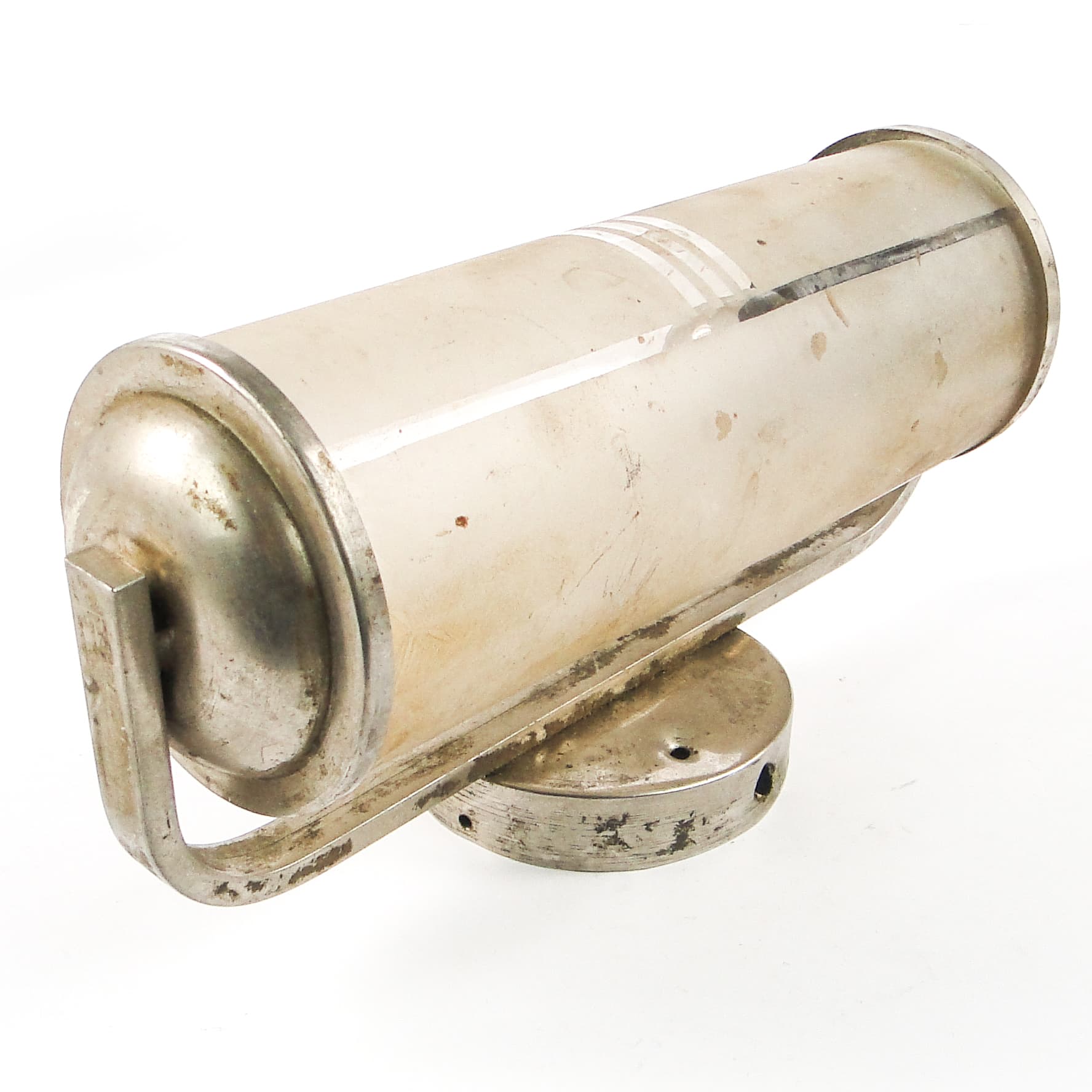 Art Deco wall sconce, chrome-plated brass, Czechoslovakia, 1950s. - 106599