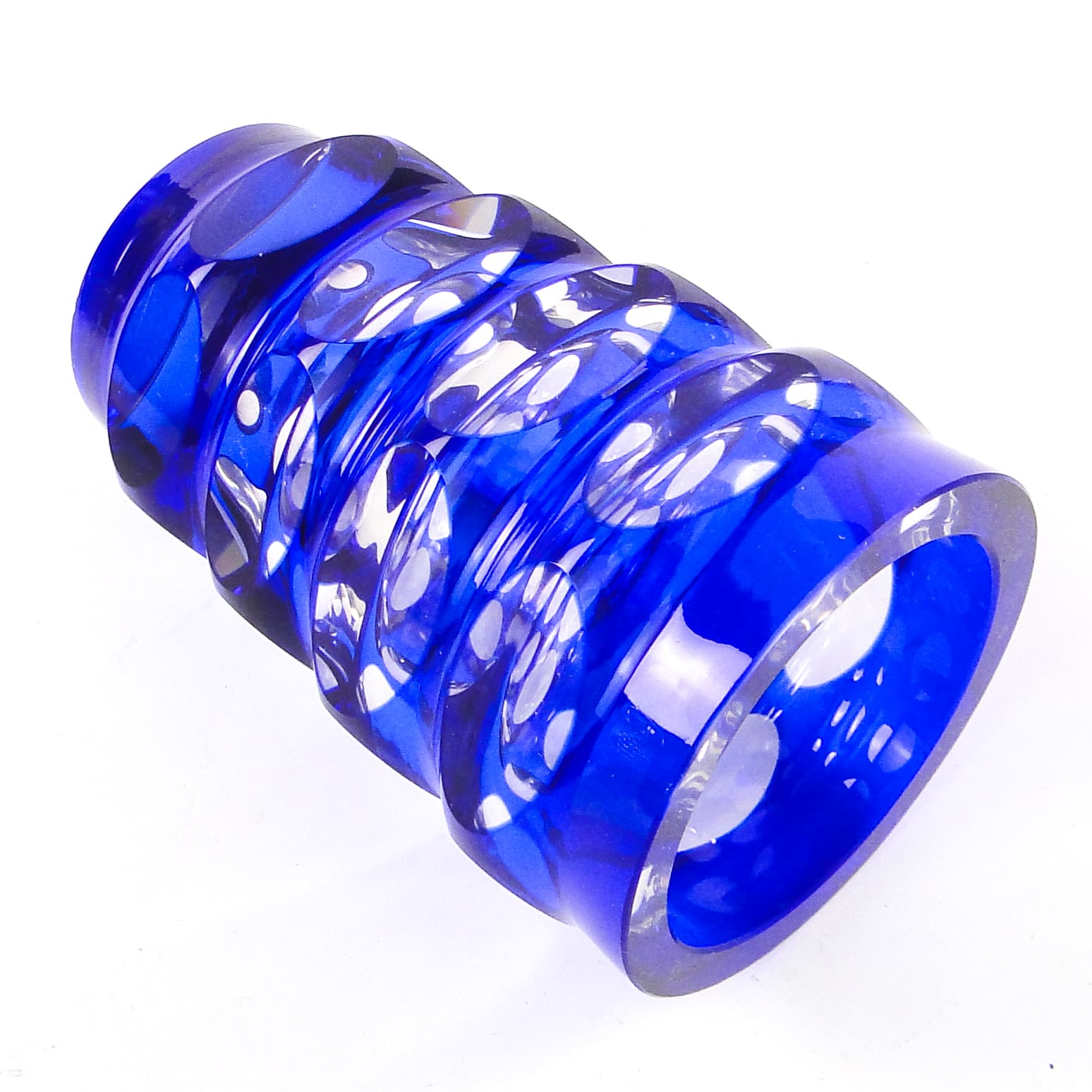 Wazon mid-century modern, szkło kobaltowe, Niemcy, lata 50. - 106704