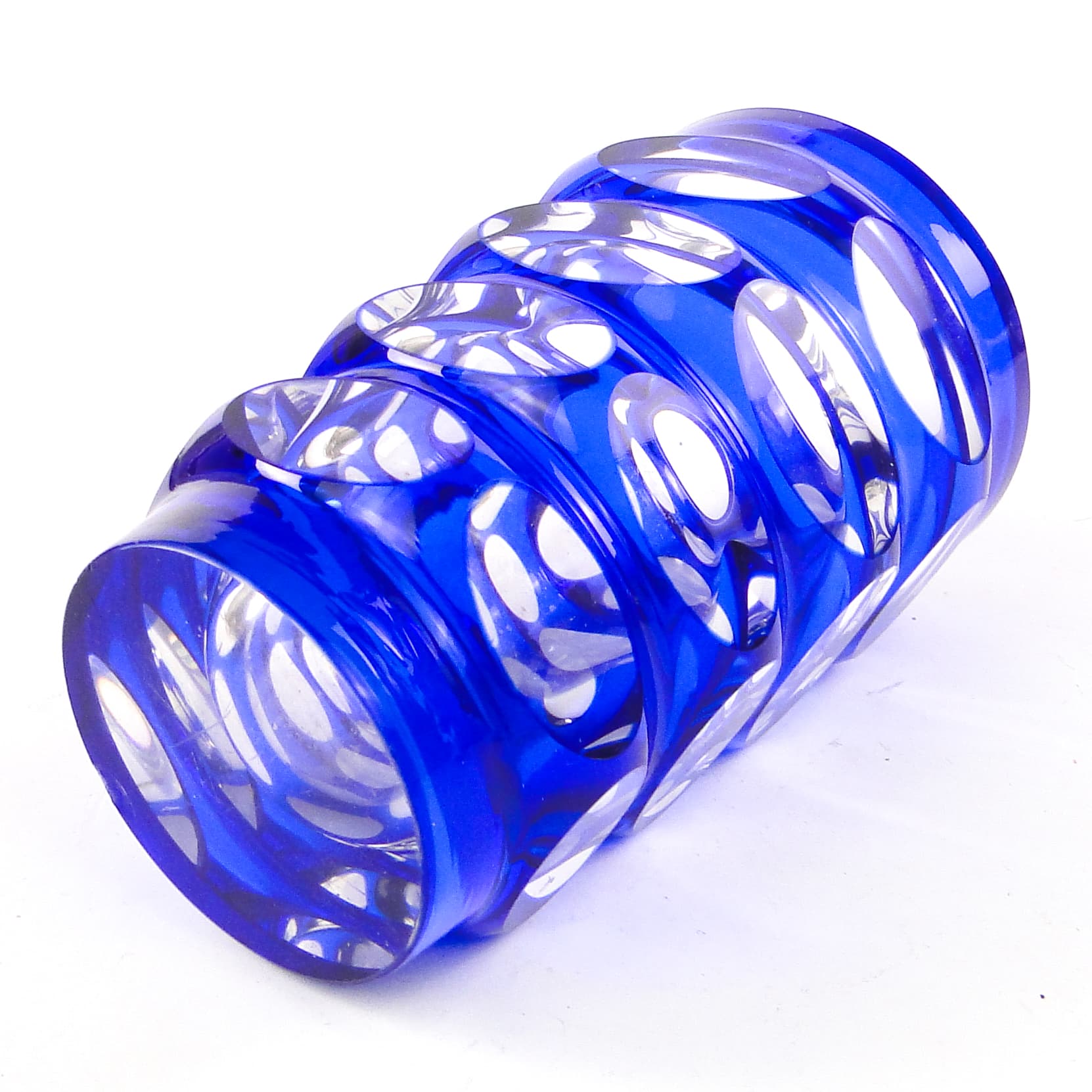 Wazon mid-century modern, szkło kobaltowe, Niemcy, lata 50. - 106706