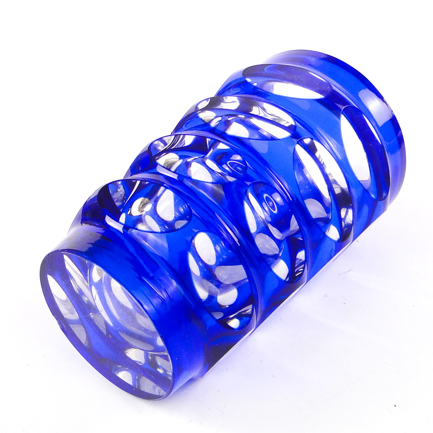 Wazon mid-century modern, szkło kobaltowe, Niemcy, lata 50. - 106705