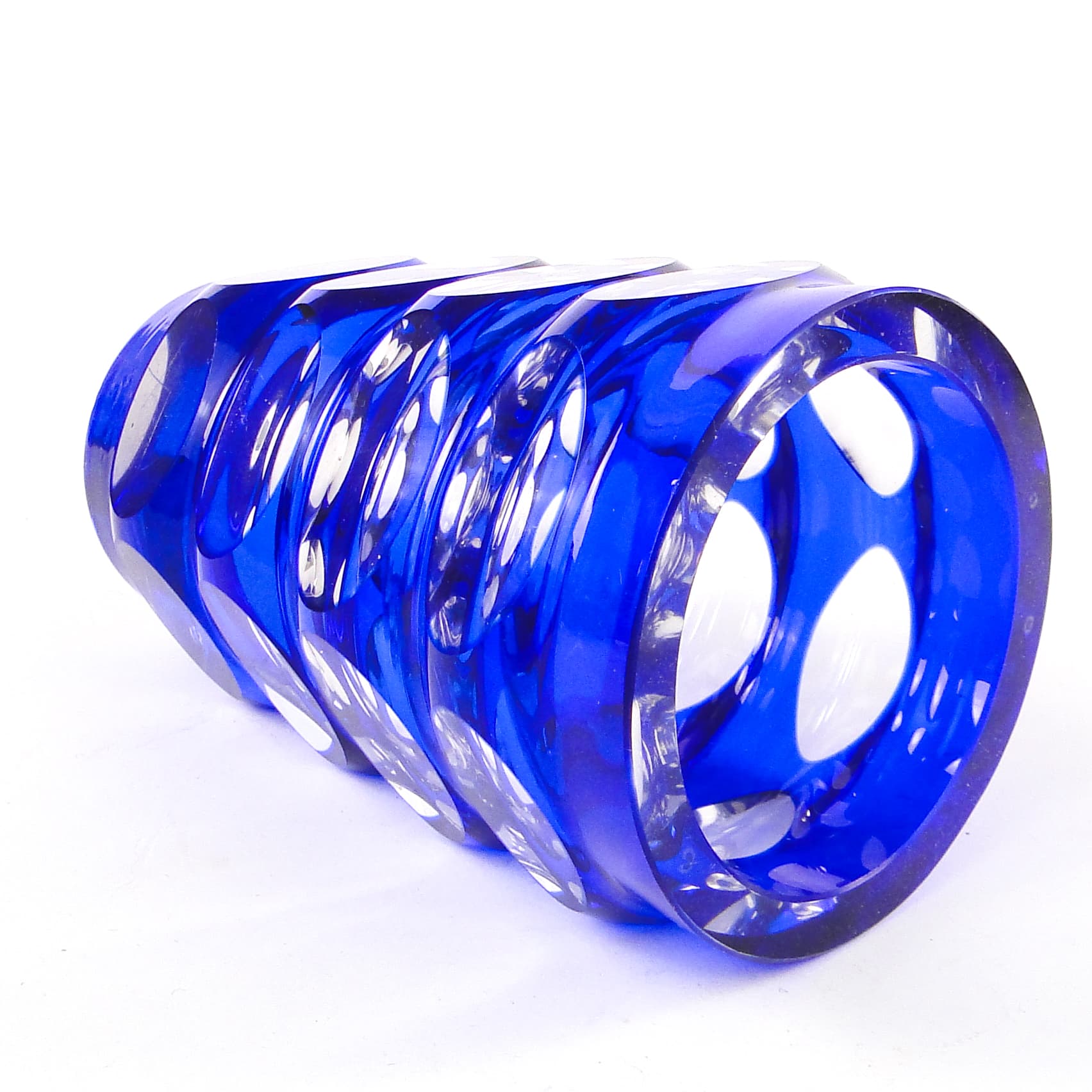 Wazon mid-century modern, szkło kobaltowe, Niemcy, lata 50. - 106702