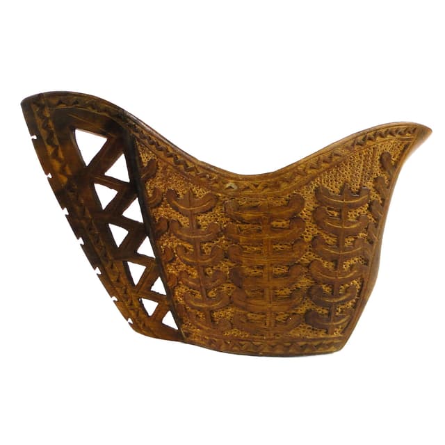 Hutsul milk jug, Art Nouveau, walnut, Poland, early 20th c. - DIMENSION