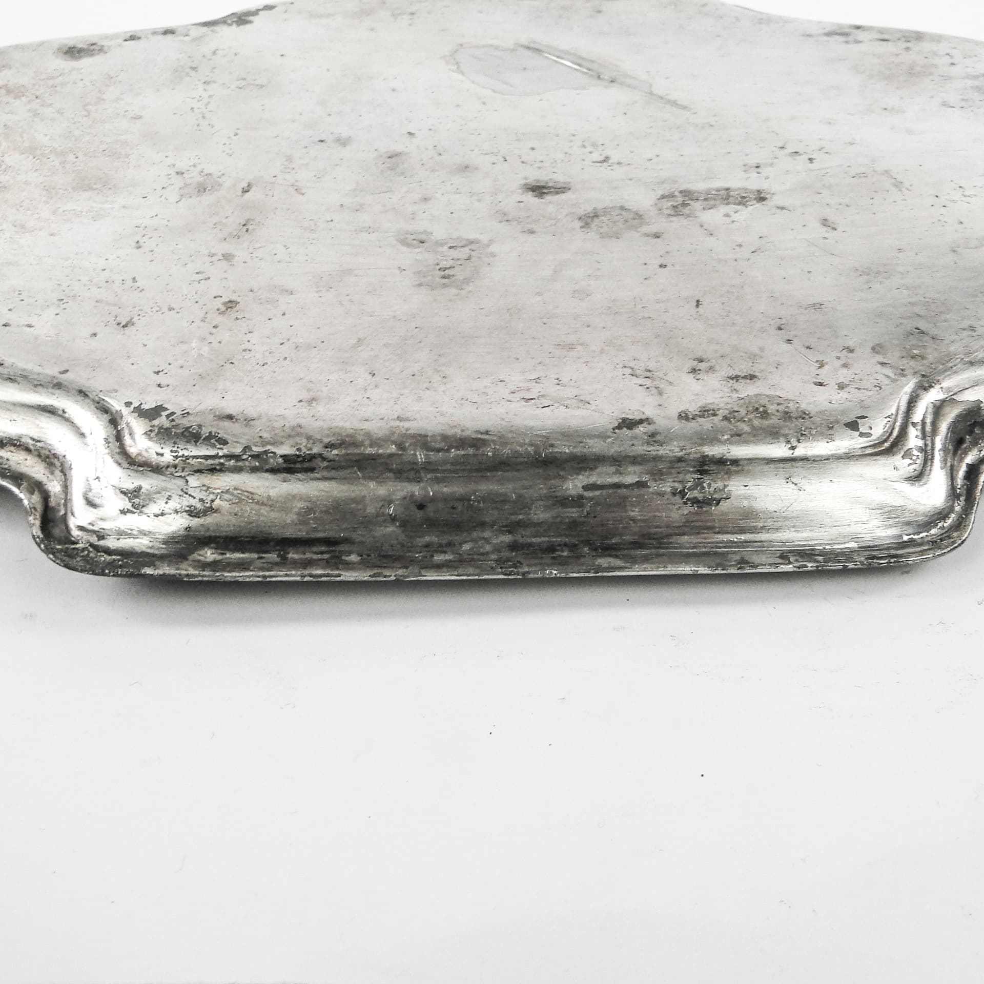 Taca secesyjna, cyna srebrzona, Austria, początek XX w. - 106762