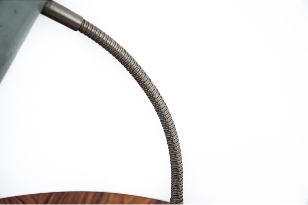 Jasnoniebieska lampa stołowa, Polska, lata 60. - 58564