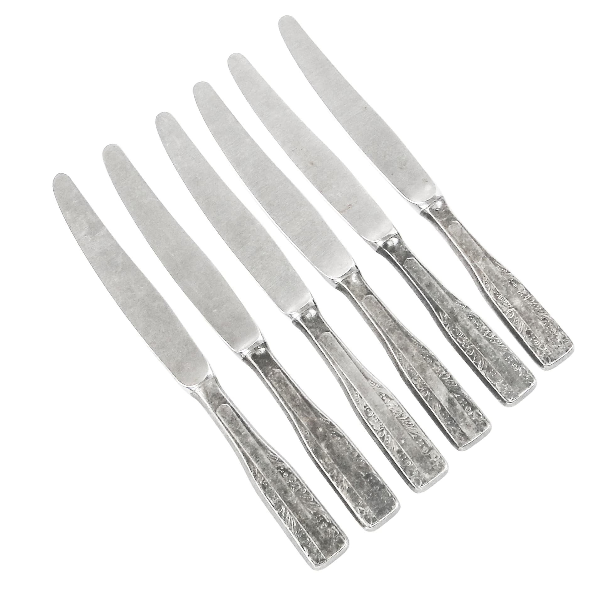 Zestaw noży stołowych Modernizm, stal, Polska, lata 70.