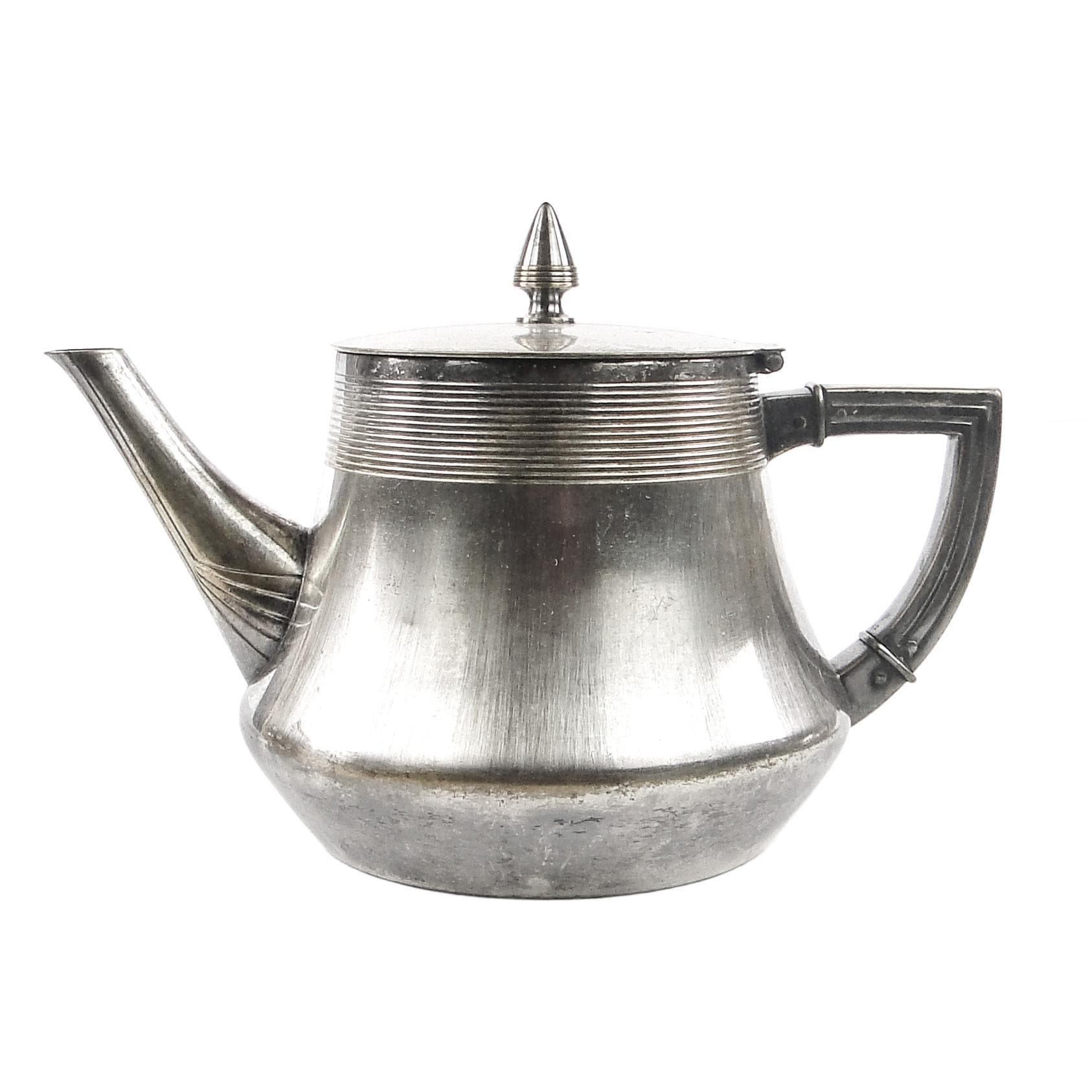 Teapot, Art Nouveau, silver-plated brass, WMF, Germany, early 20th c.